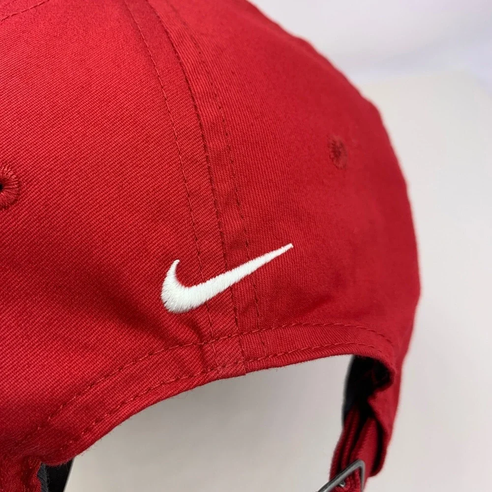 Reel Power Hat Nike Golf Wire US Flag Red White Blue Strapback OSFM Baseball Cap